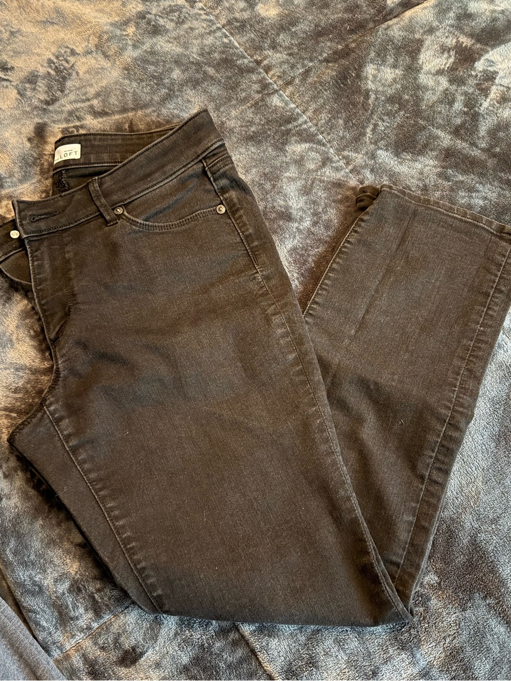 LOFT Black Straight-Leg Women’s Jeans